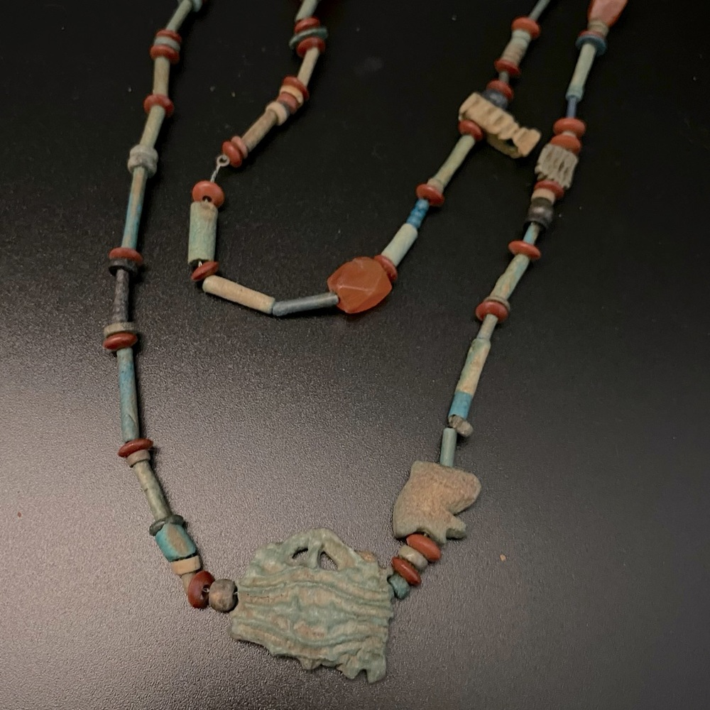 Vintage Multi Gemstone, Turquoise, Coral, Stone Long Beaded Pendant Necklace - Picture 14 of 16